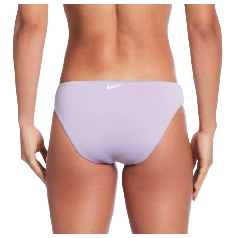 New Nike Swim Bottom Women's Small Purple Bikini Lined Stretch Logo NESSF247-576